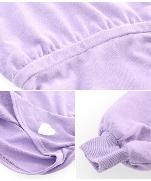 ANAP kids（アナップキッズ）の「ねこ耳フード付きミニ裏毛ワンピース（ワンピース・キッズ・オフホワイト/ラベンダー/サックスブルー・110cm/120cm/130cm）」の11枚目の写真