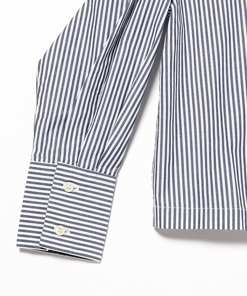 SETTO（セット）の「SETTO / OKKAKE SHIRT ストライプシャツ（シャツ/ブラウス・レディース・ネイビー・ONE SIZE）」の4枚目の写真