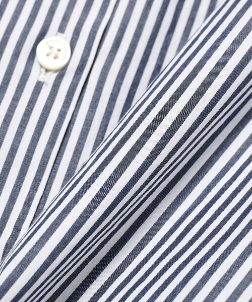 SETTO（セット）の「SETTO / OKKAKE SHIRT ストライプシャツ（シャツ/ブラウス・レディース・ネイビー・ONE SIZE）」の6枚目の写真