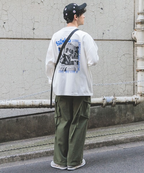 SIGNAL SPORTS(シグナルスポーツ)の「【SIGNAL SPORTS】バックフォトプリント/オーバーサイズロンT(Tシャツ/カットソー・メンズ・ホワイト/ブラック/グレー・MEDIUM/LARGE)」の15枚目の写真