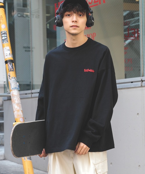 SIGNAL SPORTS(シグナルスポーツ)の「【SIGNAL SPORTS】バックフォトプリント/オーバーサイズロンT(Tシャツ/カットソー・メンズ・ホワイト/ブラック/グレー・MEDIUM/LARGE)」の12枚目の写真