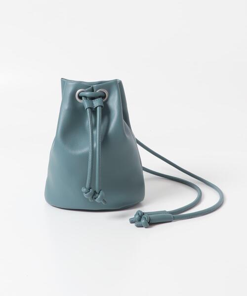 SENSE OF PLACE by URBAN RESEARCH（センスオブプレイスバイアーバンリサーチ）の「フェイクレザー2WAYキンチャクバッグ（ショルダーバッグ・メンズ・ブラック/ミント/ブルー/ライトベージュ・ONE）」の10枚目の写真