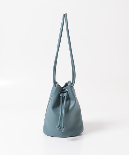 SENSE OF PLACE by URBAN RESEARCH（センスオブプレイスバイアーバンリサーチ）の「フェイクレザー2WAYキンチャクバッグ（ショルダーバッグ・メンズ・ブラック/ミント/ブルー/ライトベージュ・ONE）」の7枚目の写真