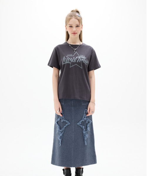 Tシャツ・カットソー LUV IS TRUE PY STAR COLLAR KNIT BNM190 LUV IS TRUE☆韓国☆人気☆ AM LAYERED TEE 3色 ロンT 追跡あり