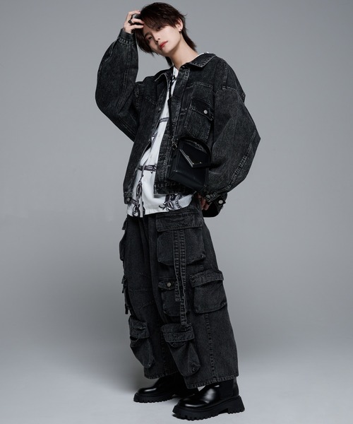 DEVICE（デバイス）の「【犬飼京×DEVICE】metal plate 2way shoulder bag/メタルプレート 2way ショルダーバッグ（ショルダーバッグ・メンズ・ブラック/ブラック×シルバー・FREE）」の15枚目の写真