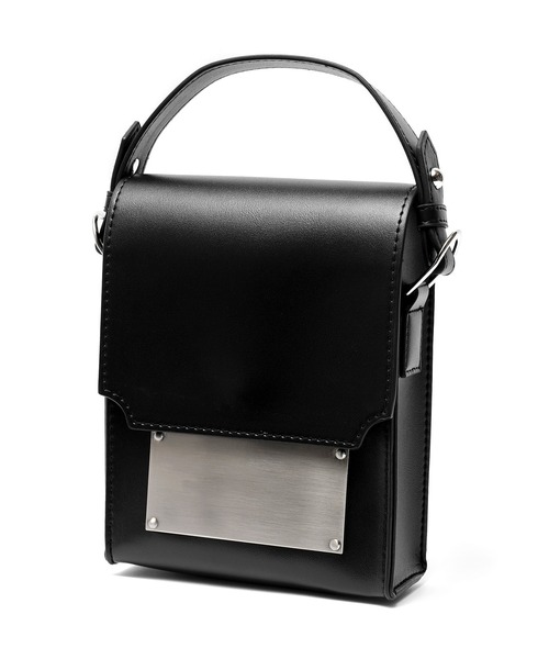 cd様 バッグ2種 セール】【犬飼京×DEVICE】metal plate 2way shoulder bag/メタル