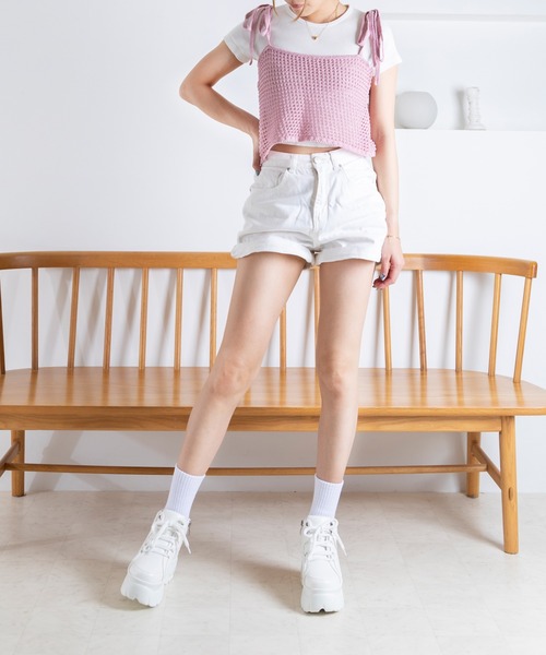 attagirl（アタガール）の「厚底レースアップスニーカー（スニーカー・レディース・ブラック/ホワイト・L/M/S/LL）」の9枚目の写真