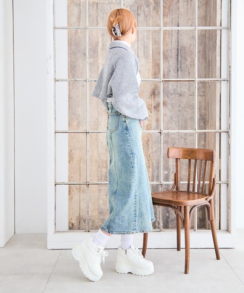 attagirl（アタガール）の「厚底レースアップスニーカー（スニーカー・レディース・ブラック/ホワイト・L/M/S/LL）」の15枚目の写真