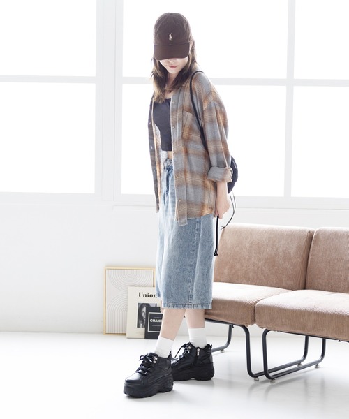 attagirl（アタガール）の「厚底レースアップスニーカー（スニーカー・レディース・ブラック/ホワイト・L/M/S/LL）」の19枚目の写真