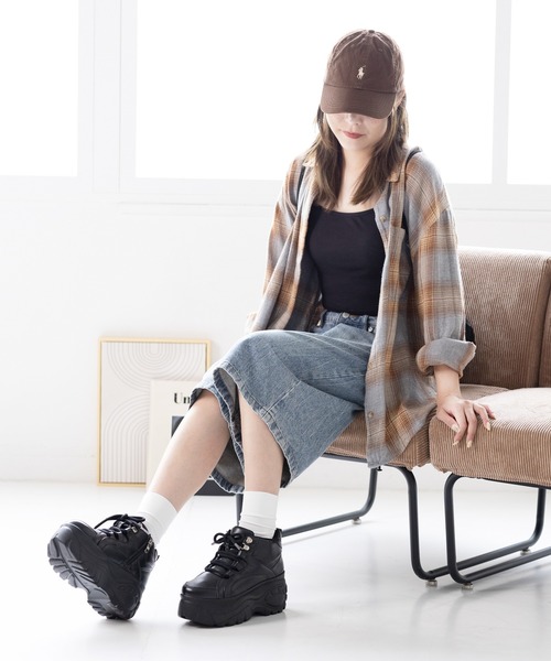 attagirl（アタガール）の「厚底レースアップスニーカー（スニーカー・レディース・ブラック/ホワイト・L/M/S/LL）」の18枚目の写真