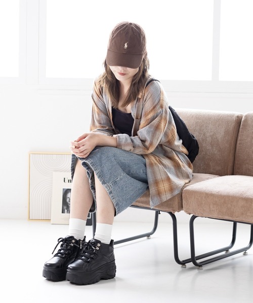 attagirl（アタガール）の「厚底レースアップスニーカー（スニーカー・レディース・ブラック/ホワイト・L/M/S/LL）」の17枚目の写真