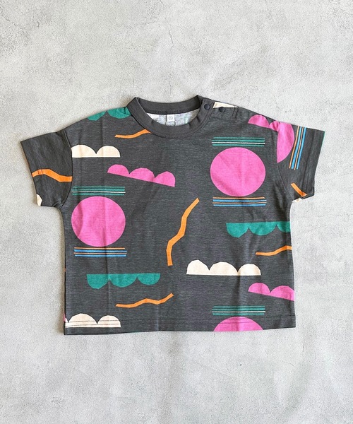 HOGAN RANCH WEAR（ホーガンランチウエア）の「ソウガラワイドTシャツ（kids/XS～LL）（Tシャツ/カットソー・キッズ・オフホワイト/マルチ/ブラック/アイボリー/ライトグリーン/レッド/ホワイト/ライトグレー/チャコール/ベージュ・XS/S/M/L/LL）」の7枚目の写真