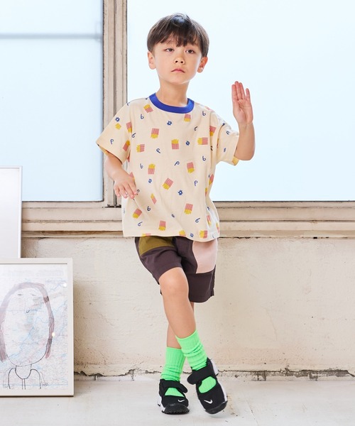 HOGAN RANCH WEAR（ホーガンランチウエア）の「ソウガラワイドTシャツ（kids/XS～LL）（Tシャツ/カットソー・キッズ・オフホワイト/マルチ/ブラック/アイボリー/ライトグリーン/レッド/ホワイト/ライトグレー/チャコール/ベージュ・XS/S/M/L/LL）」の20枚目の写真