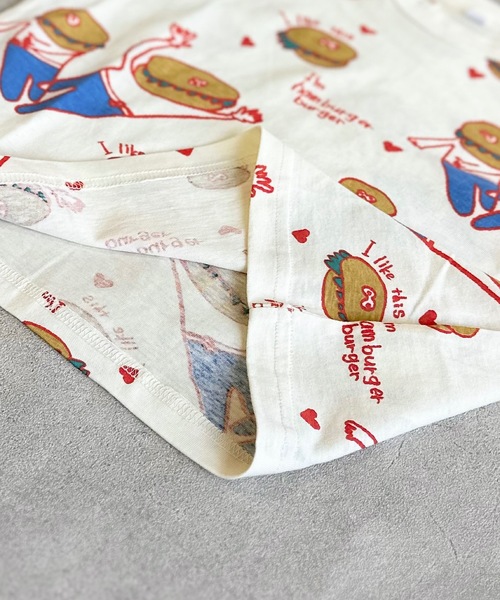 HOGAN RANCH WEAR（ホーガンランチウエア）の「ソウガラワイドTシャツ（kids/XS～LL）（Tシャツ/カットソー・キッズ・オフホワイト/マルチ/ブラック/アイボリー/ライトグリーン/レッド/ホワイト/ライトグレー/チャコール/ベージュ・XS/S/M/L/LL）」の14枚目の写真