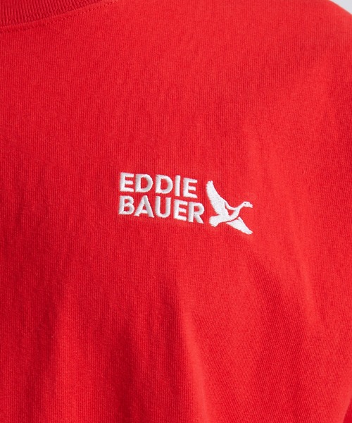 Eddie Bauer(エディーバウアー)の「ロゴ刺繍 半袖Tシャツ(Tシャツ/カットソー・メンズ・ダークブルー/ホワイト/ブラック/ボルドー/ダークオリーブ・M/L/XL/S/XXL/XS)」の7枚目の写真