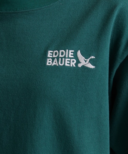 Eddie Bauer(エディーバウアー)の「ロゴ刺繍 半袖Tシャツ(Tシャツ/カットソー・メンズ・ダークブルー/ホワイト/ブラック/ボルドー/ダークオリーブ・M/L/XL/S/XXL/XS)」の11枚目の写真