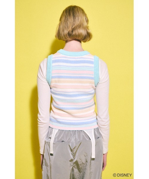 Disney SERIES CREATED by MOUSSY ニットベスト セール】MD RANDOM BD KNIT ベスト（ベスト）｜Disney SERIES