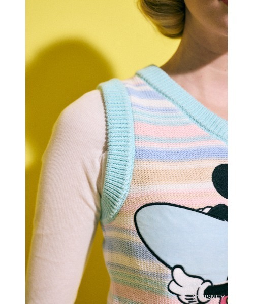 Disney SERIES CREATED by MOUSSY ニットベスト Disney SERIES CREATED by MOUSSY ニットベスト