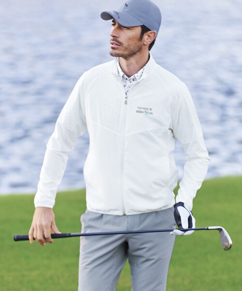 【セール】【ポケッタブル】サイドメッシュ 異素材組み合わせ ライトアウター（ブルゾン）｜adabat（アダバット）