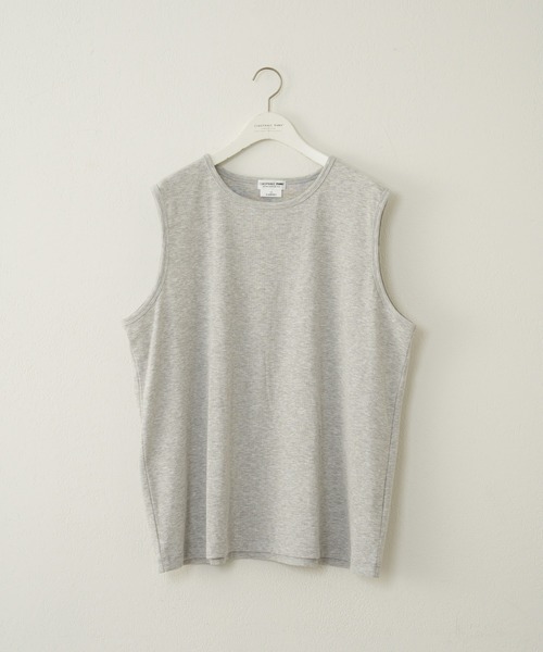 CIAOPANIC TYPY（チャオパニックティピー）の「接触冷感ノースリレイヤードタンク（タンクトップ・メンズ・オフホワイト/ブラック/ライトグレー・MEDIUM/LARGE）」の5枚目の写真