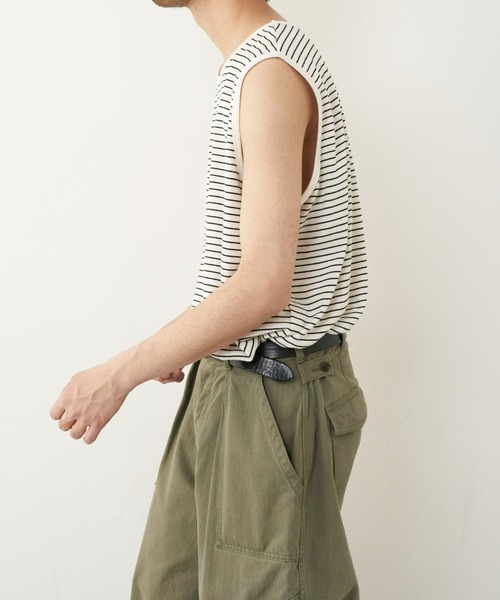 CIAOPANIC TYPY（チャオパニックティピー）の「接触冷感ノースリレイヤードタンク（タンクトップ・メンズ・オフホワイト/ブラック/ライトグレー・MEDIUM/LARGE）」の18枚目の写真