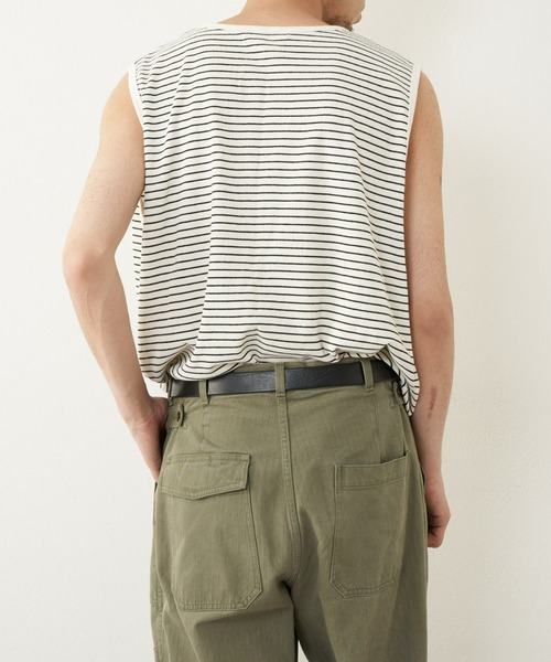 CIAOPANIC TYPY（チャオパニックティピー）の「接触冷感ノースリレイヤードタンク（タンクトップ・メンズ・オフホワイト/ブラック/ライトグレー・MEDIUM/LARGE）」の17枚目の写真