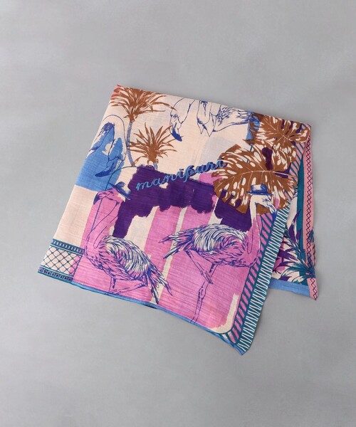 美品★マニプリ manipuri// くすみピンク レディ柄 ストール 綿 楽天市場】manipuri マニプリ 0151333003 コットンシルク