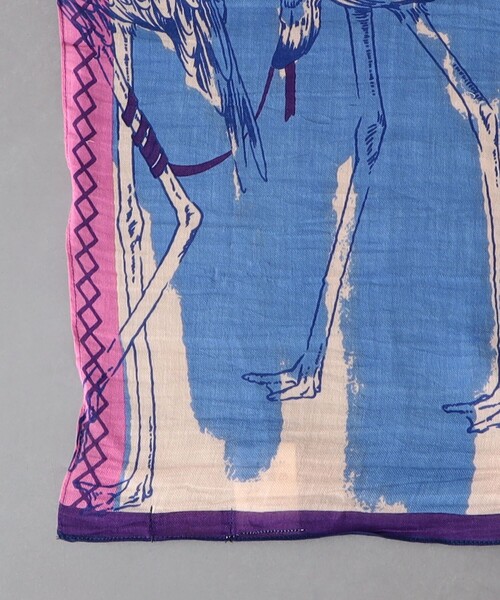 manipuri（マニプリ）の「＜manipuri＞コットン/シルク ストール 24SS（ストール/ショール・レディース・ベージュ/ネイビー/ピンク/ライム・FREE）」の7枚目の写真