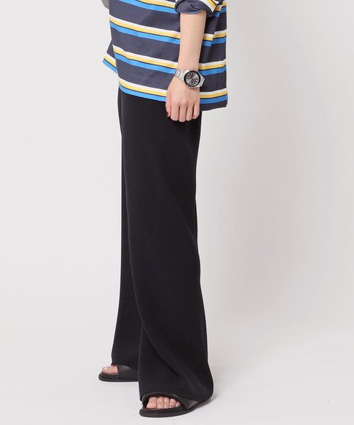 AP STUDIO（エーピーストゥディオ）の「エラスティックパンツ（スラックス・レディース・チョコ/ネイビー・34/36/38）」の3枚目の写真