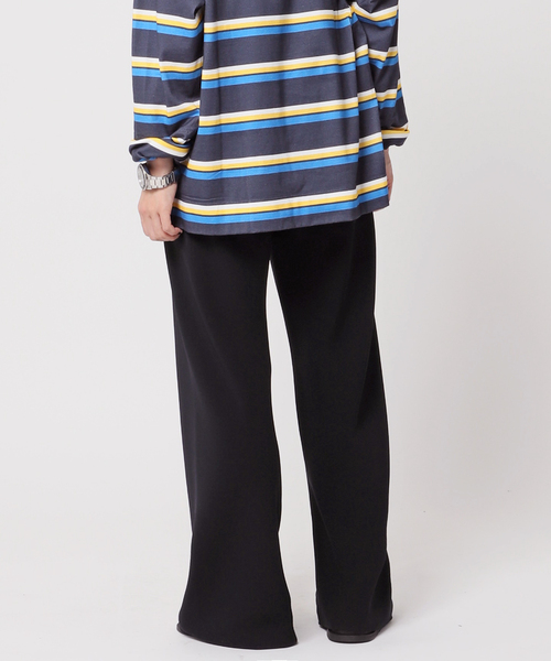 AP STUDIO（エーピーストゥディオ）の「エラスティックパンツ（スラックス・レディース・チョコ/ネイビー・34/36/38）」の4枚目の写真