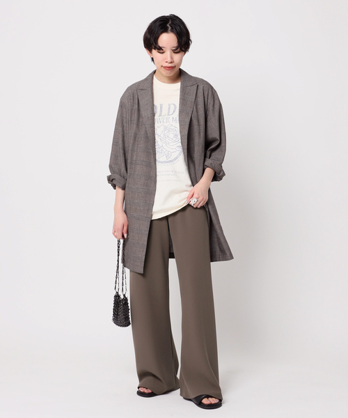 AP STUDIO（エーピーストゥディオ）の「エラスティックパンツ（スラックス・レディース・チョコ/ネイビー・34/36/38）」の16枚目の写真