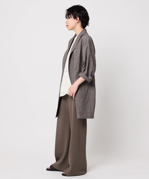 AP STUDIO（エーピーストゥディオ）の「エラスティックパンツ（スラックス・レディース・チョコ/ネイビー・34/36/38）」の17枚目の写真