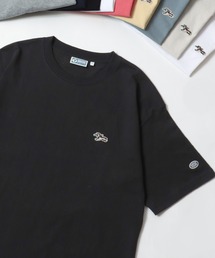 DISCUS/ディスカス USAコットン フライングディスクドッグ ロゴワッペン刺繍 無地半袖Tシャツ レディース メンズ