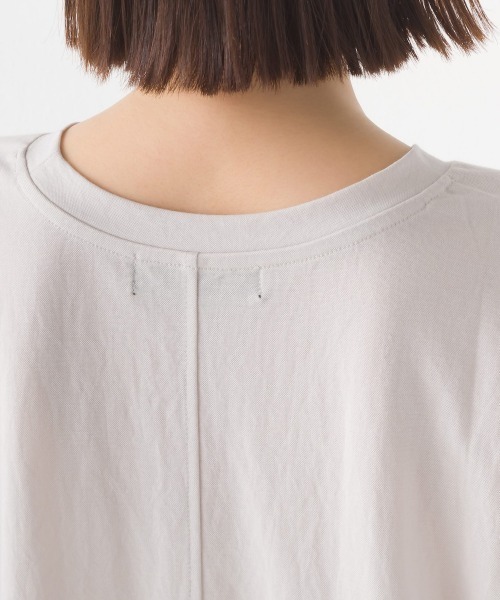 OMNES(オムネス)の「接触冷感レーヨンナイロン袖タックプルオーバ半袖(Tシャツ/カットソー・レディース・ブラック/ホワイト/ブラウン/ホワイト系その他/ブルー系その他/グリーン/キャメル/ネイビー/ラベンダー/グレー・FREE)」の13枚目の写真