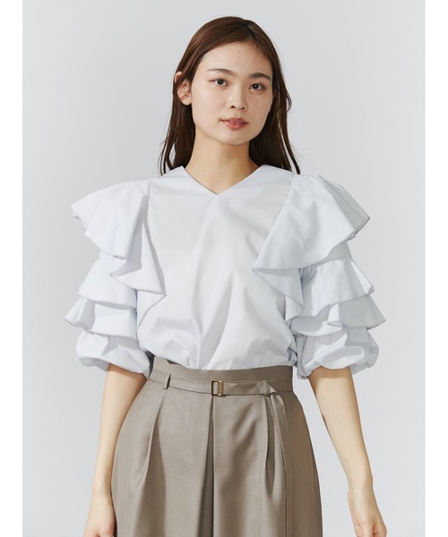 TONAL（トーナル）の「フリルバルーンスリーブブラウス（シャツ 