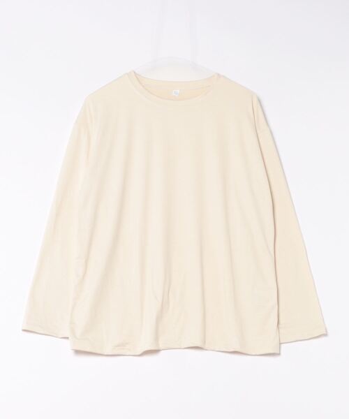 STYLEBLOCK(スタイルブロック)の「シンプルロングTシャツ(Tシャツ/カットソー・レディース・ブラック/ブルー/パープル/ダークグレー/オレンジ/グリーン系その他/グリーン/ホワイト/レッド/ベージュ系その他/ピンク・M/2XL)」の16枚目の写真