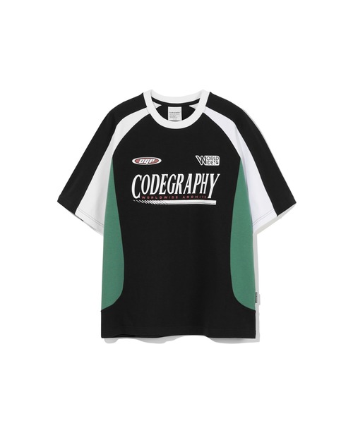 Tシャツ・カットソー HUECLOSET Answer Racing Overfit Short Sleeve T-Shirt Racing Coloring SHORT SLEEVE T-Shirt（Tシャツ/カットソー