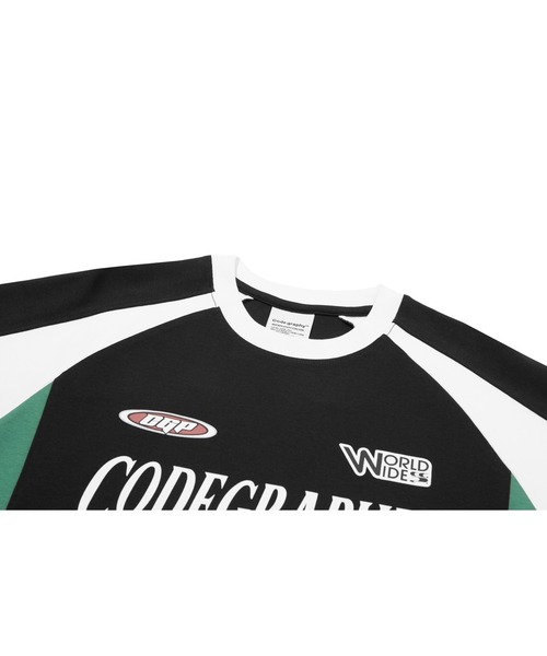 Tシャツ・カットソー HUECLOSET Answer Racing Overfit Short Sleeve T-Shirt Racing Coloring SHORT SLEEVE T-Shirt（Tシャツ/カットソー