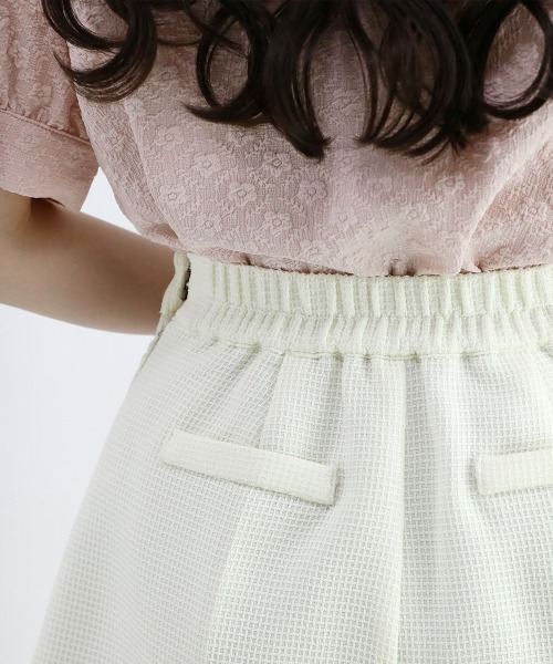 F i.n.t（フィント）の「ツイード風ダブル釦ショートパンツ/fint（その他パンツ・レディース・ラベンダー/アイボリー・FREE）」の20枚目の写真