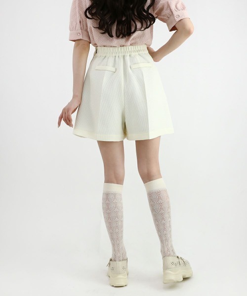 F i.n.t（フィント）の「ツイード風ダブル釦ショートパンツ/fint（その他パンツ・レディース・ラベンダー/アイボリー・FREE）」の22枚目の写真