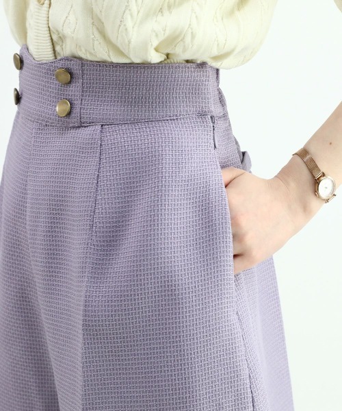 F i.n.t（フィント）の「ツイード風ダブル釦ショートパンツ/fint（その他パンツ・レディース・ラベンダー/アイボリー・FREE）」の16枚目の写真
