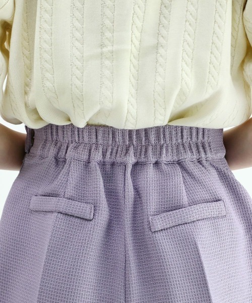 F i.n.t（フィント）の「ツイード風ダブル釦ショートパンツ/fint（その他パンツ・レディース・ラベンダー/アイボリー・FREE）」の17枚目の写真