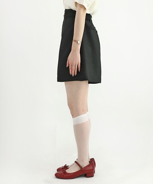 F i.n.t（フィント）の「ツイード風ダブル釦ショートパンツ/fint（その他パンツ・レディース・ラベンダー/アイボリー・FREE）」の3枚目の写真