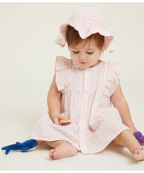 PETIT BATEAU（プチバトー）の「ダブルガーゼクロシェ（ハット・キッズ・その他1・18MONTH/36MONTH/6MONTH）」の2枚目の写真