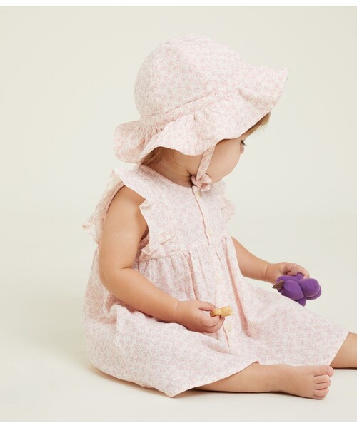 PETIT BATEAU（プチバトー）の「ダブルガーゼクロシェ（ハット・キッズ・その他1・18MONTH/36MONTH/6MONTH）」の3枚目の写真