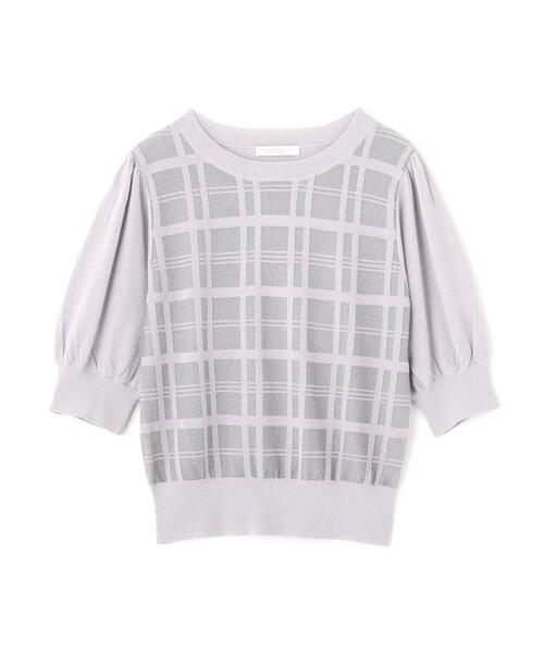 PROPORTION BODY DRESSING（プロポーションボディドレッシング）の「シアーチェックデザインニット / 1214170425（ニット/セーター・レディース・グレー/ブラック・FREE）」の10枚目の写真