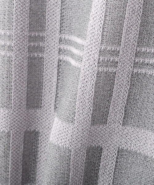 PROPORTION BODY DRESSING（プロポーションボディドレッシング）の「シアーチェックデザインニット / 1214170425（ニット/セーター・レディース・グレー/ブラック・FREE）」の19枚目の写真