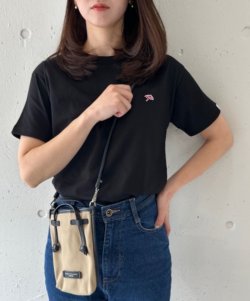 Arnie Arnold Palmer(アーニーアーノルドパーマー)の「【Arnie Arnold Palmer】6051980 T/C天竺フェルト刺繍Tシャツ(Tシャツ/カットソー・レディース・ホワイト/ピンク/ブラック・M/L/LL)」の9枚目の写真