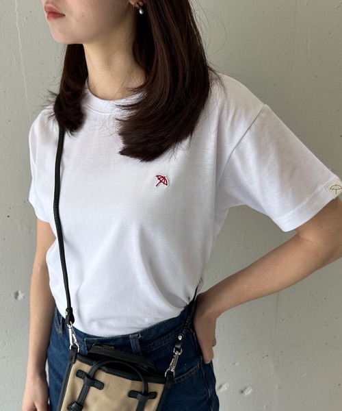 Arnie Arnold Palmer(アーニーアーノルドパーマー)の「【Arnie Arnold Palmer】6051980 T/C天竺フェルト刺繍Tシャツ(Tシャツ/カットソー・レディース・ホワイト/ピンク/ブラック・M/L/LL)」の5枚目の写真