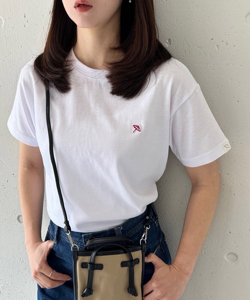 Arnie Arnold Palmer(アーニーアーノルドパーマー)の「【Arnie Arnold Palmer】6051980 T/C天竺フェルト刺繍Tシャツ(Tシャツ/カットソー・レディース・ホワイト/ピンク/ブラック・M/L/LL)」の7枚目の写真